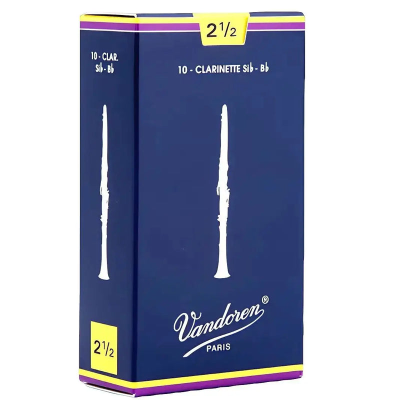 Original Vandoren Bb Clarinet Traditional Reed;Box of 10,Strength 2.0 2.5 3.0 3.5