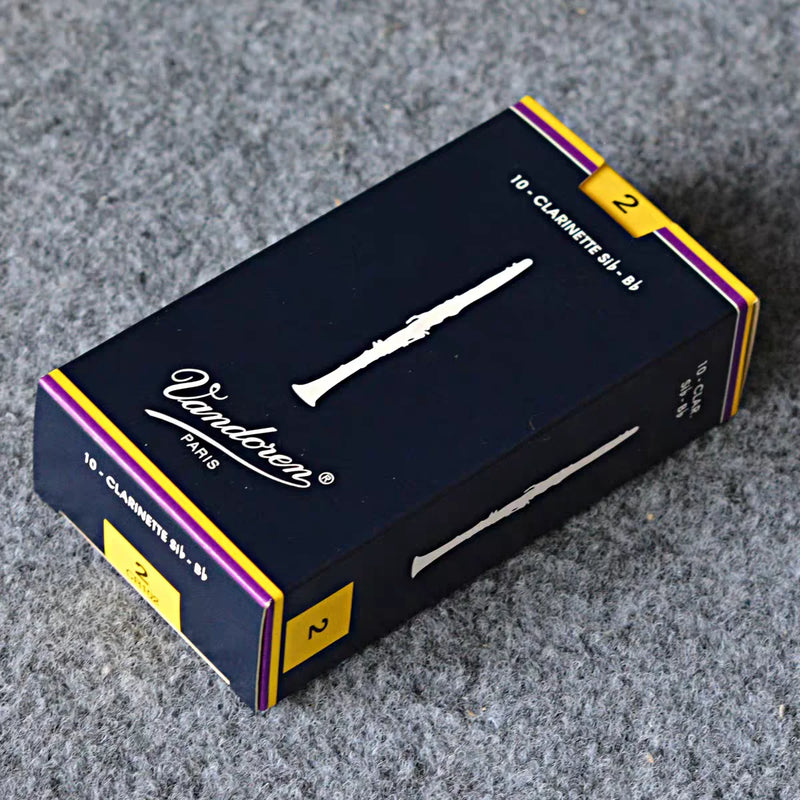 Original Vandoren Bb Clarinet Traditional Reed;Box of 10,Strength 2.0 2.5 3.0 3.5