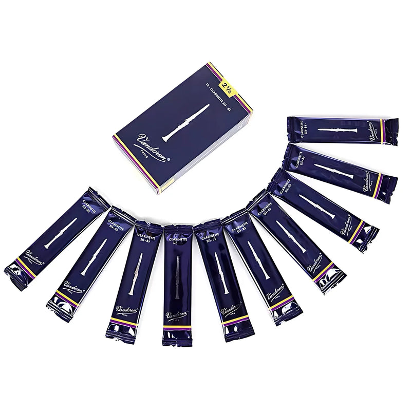 Original Vandoren Bb Clarinet Traditional Reed;Box of 10,Strength 2.0 2.5 3.0 3.5