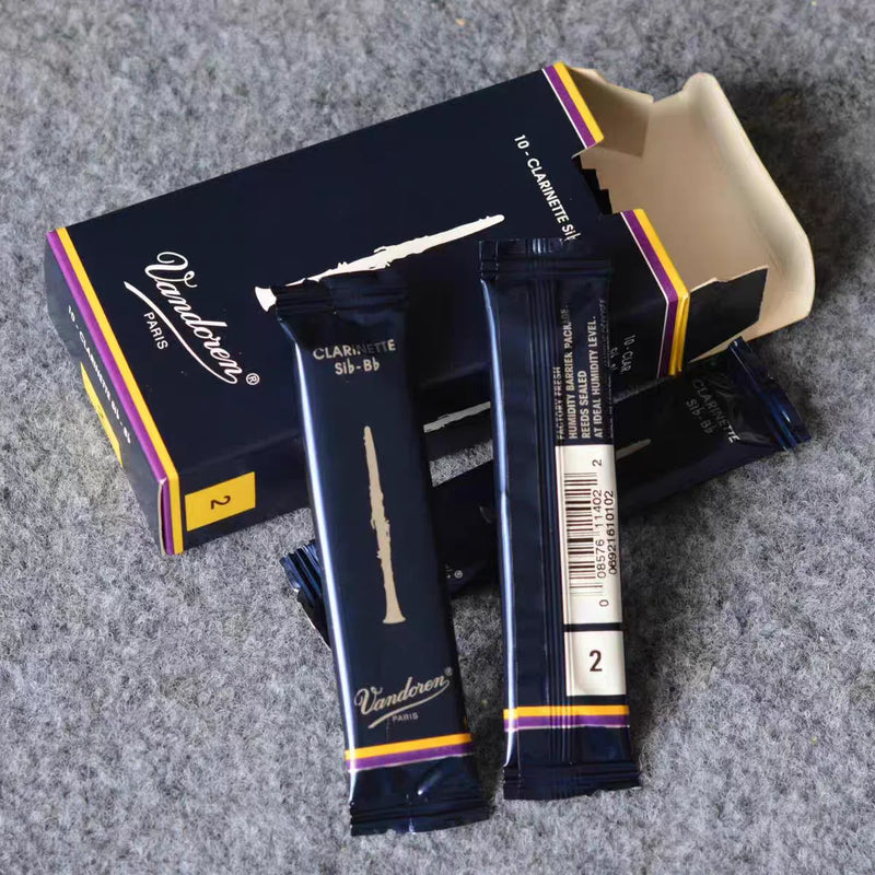 Original Vandoren Bb Clarinet Traditional Reed;Box of 10,Strength 2.0 2.5 3.0 3.5